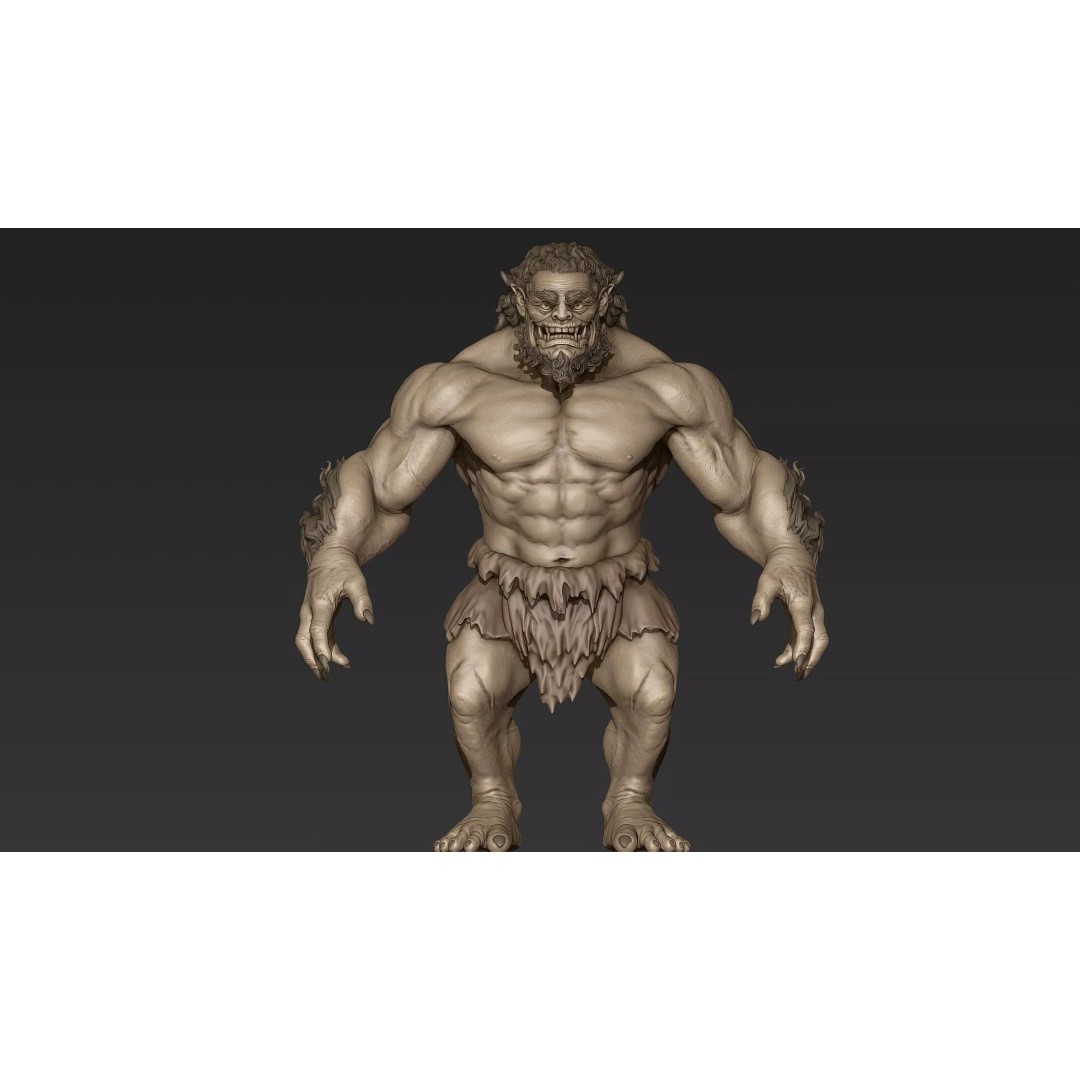 Mythology Humanoid Creature 3D Model – High Poly Zbrush Asset, ZTL & OBJ - View 4