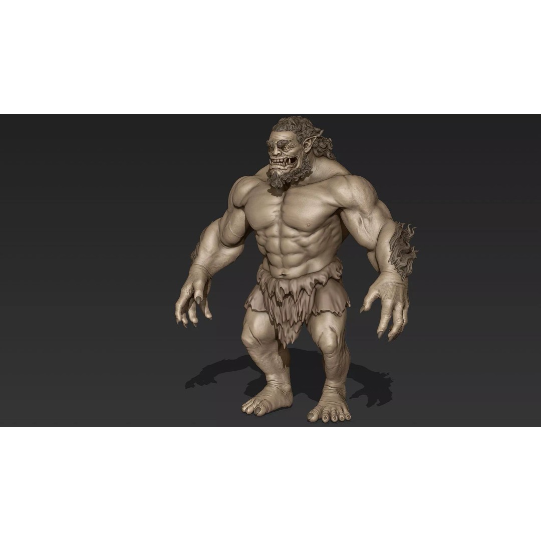 Mythology Humanoid Creature 3D Model – High Poly Zbrush Asset, ZTL & OBJ - View 5
