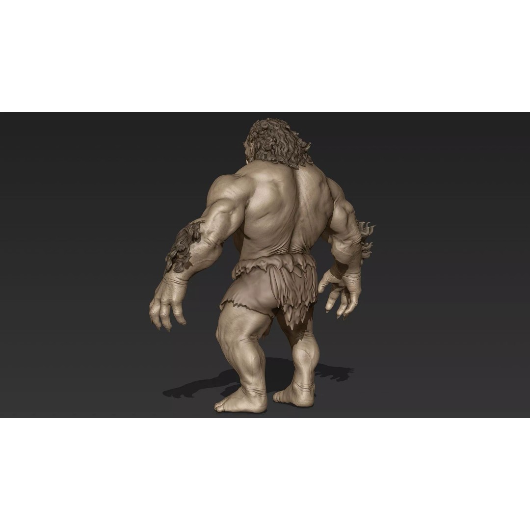 Mythology Humanoid Creature 3D Model – High Poly Zbrush Asset, ZTL & OBJ - View 6
