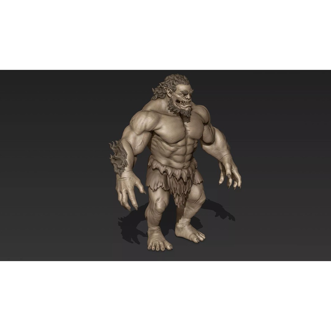 Mythology Humanoid Creature 3D Model – High Poly Zbrush Asset, ZTL & OBJ - View 9