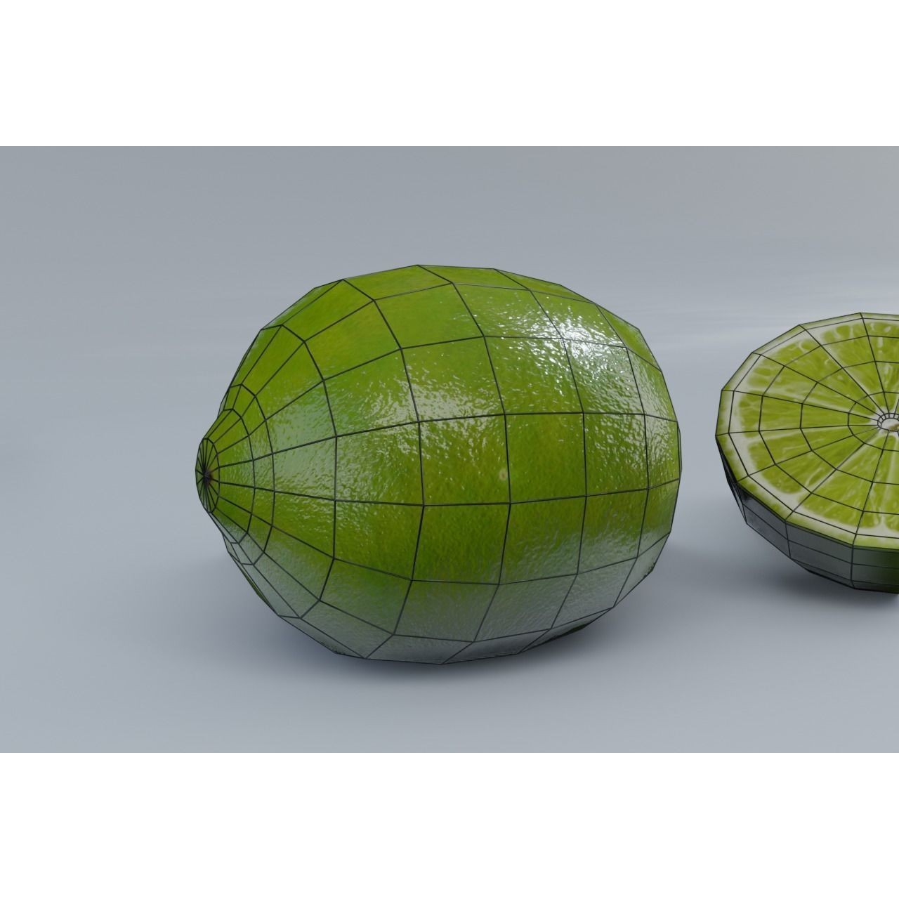 Lime - Low-Poly Game-Ready 3D Model - View 15