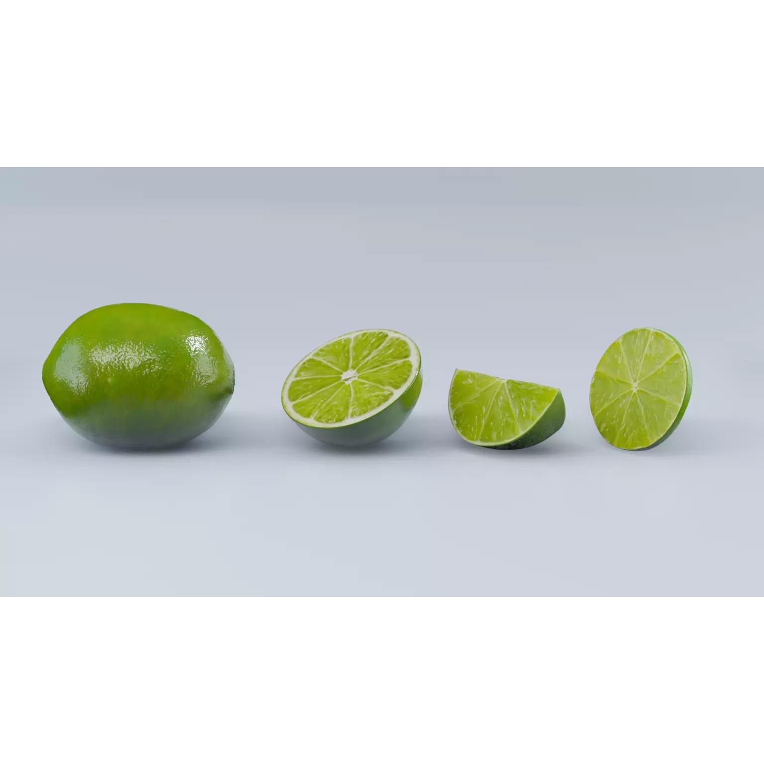 Lime - Low-Poly Game-Ready 3D Model - View 2