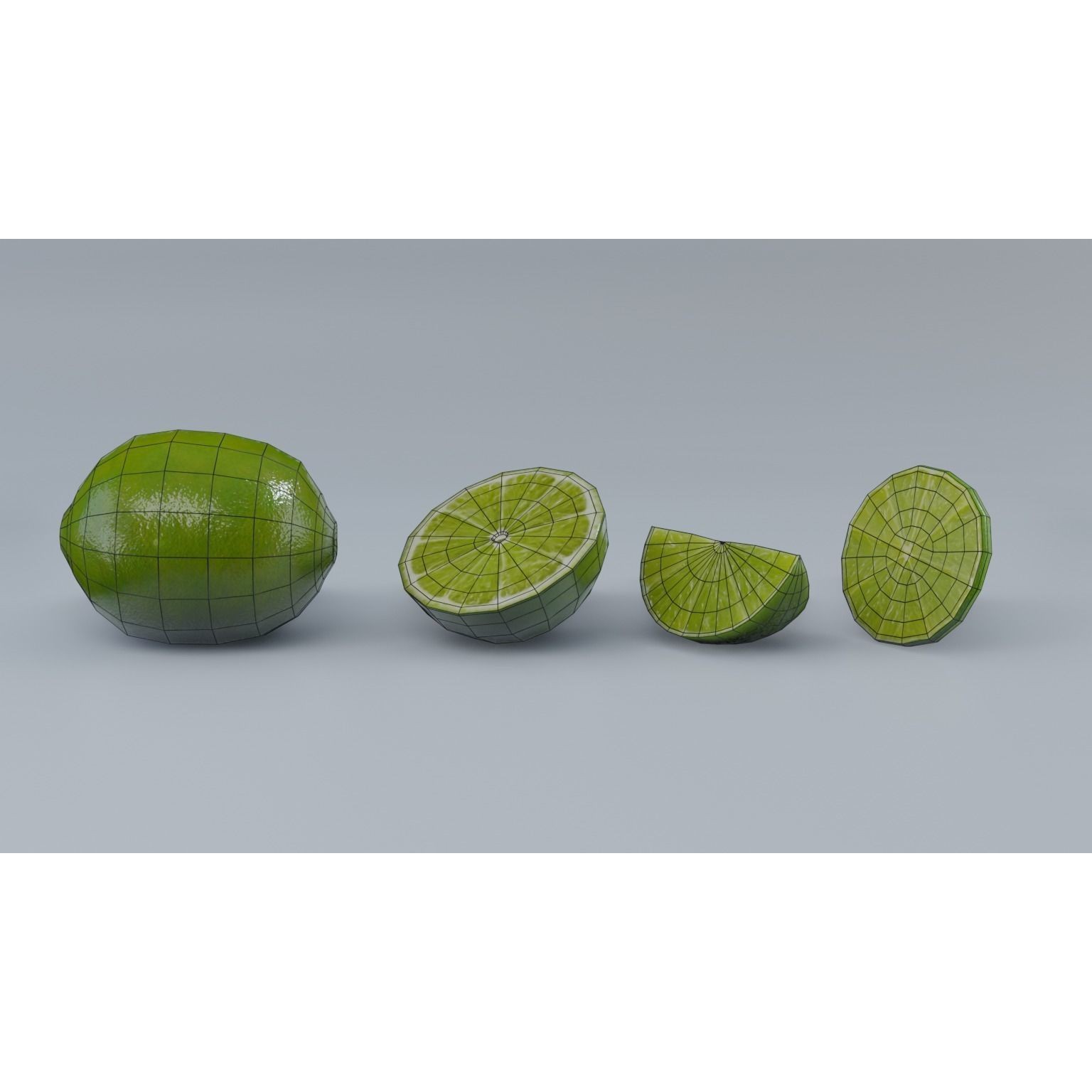 Lime - Low-Poly Game-Ready 3D Model - View 5
