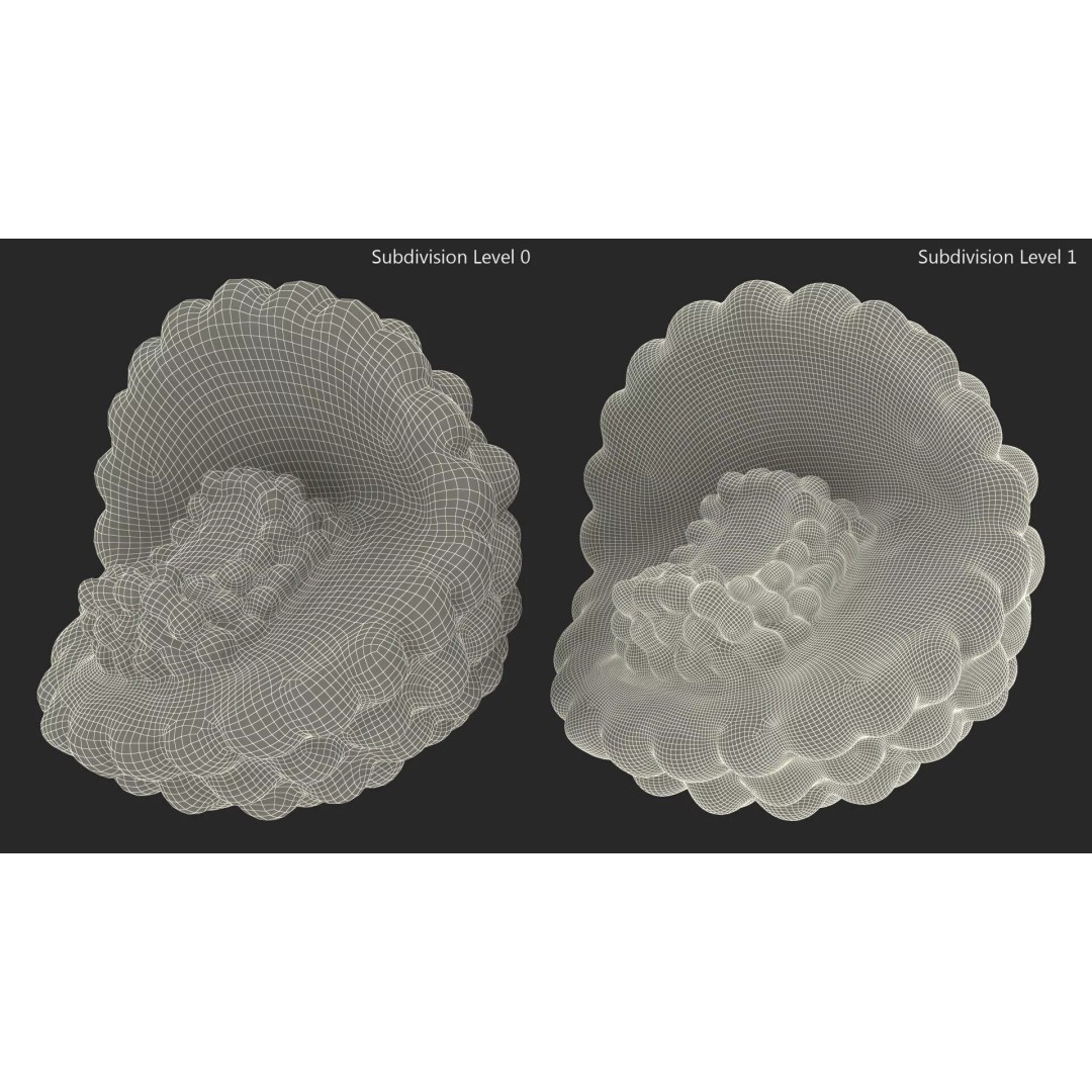 HIV Cutaway Virus 3D Model – Detailed Educational Representation, FBX - View 10