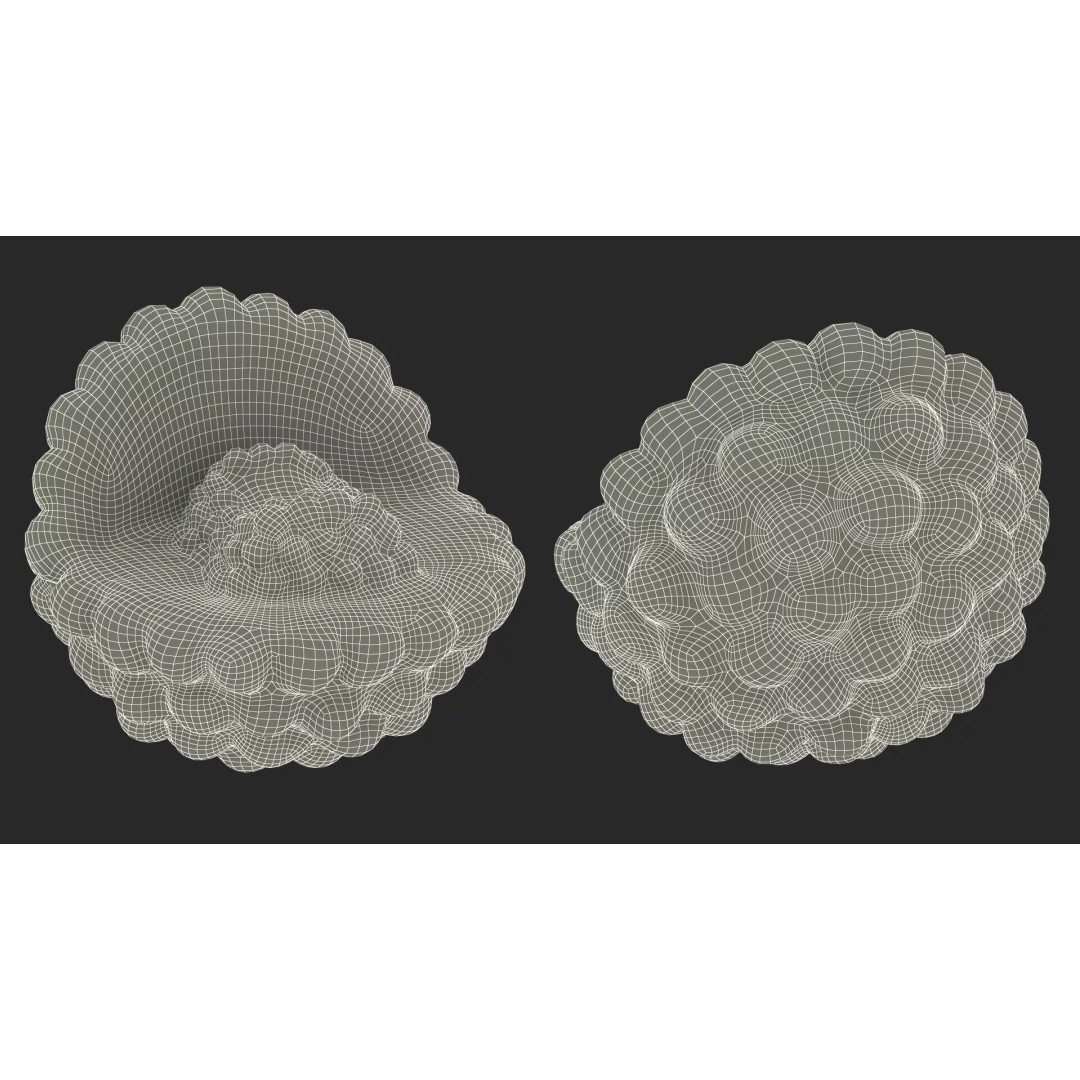 HIV Cutaway Virus 3D Model – Detailed Educational Representation, FBX - View 14