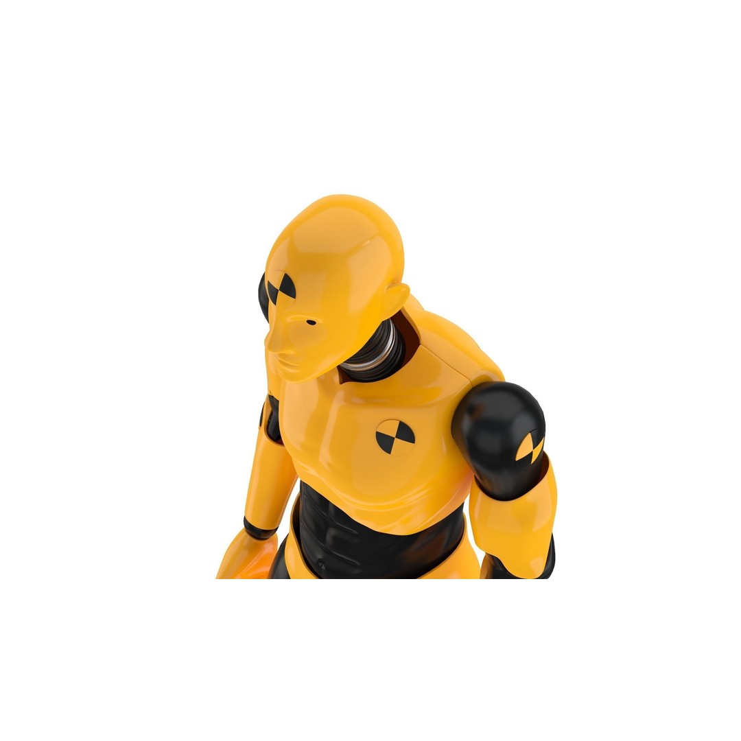 Crash Test Dummy 3D Model – High Quality Rigged Character for Animation - View 10