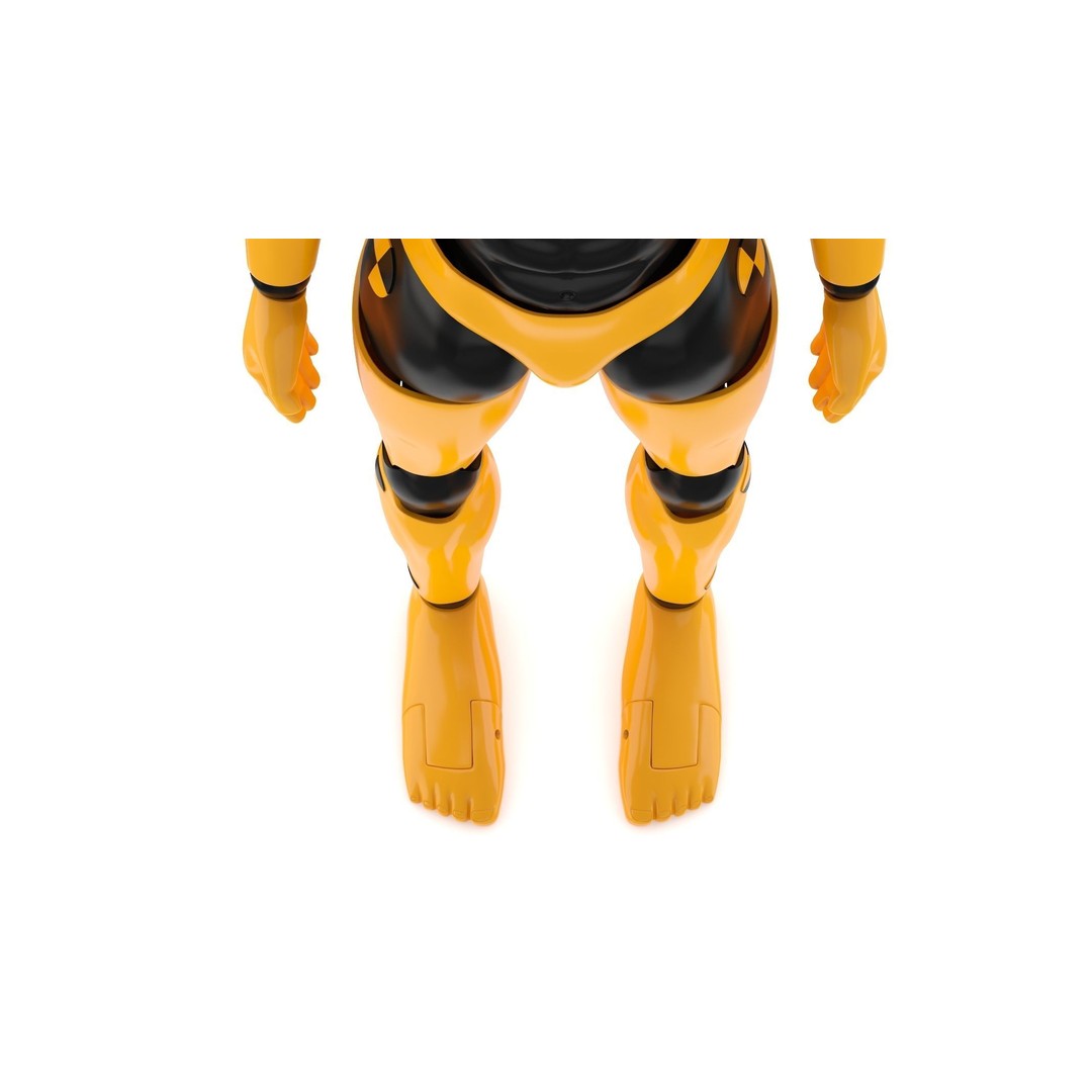 Crash Test Dummy 3D Model – High Quality Rigged Character for Animation - View 11