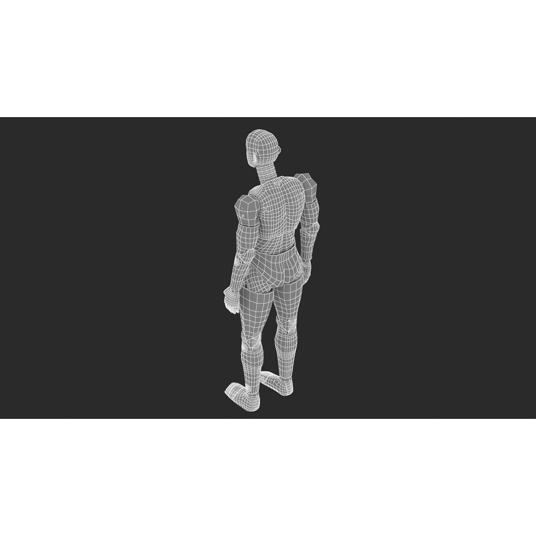 Crash Test Dummy 3D Model – High Quality Rigged Character for Animation - View 14
