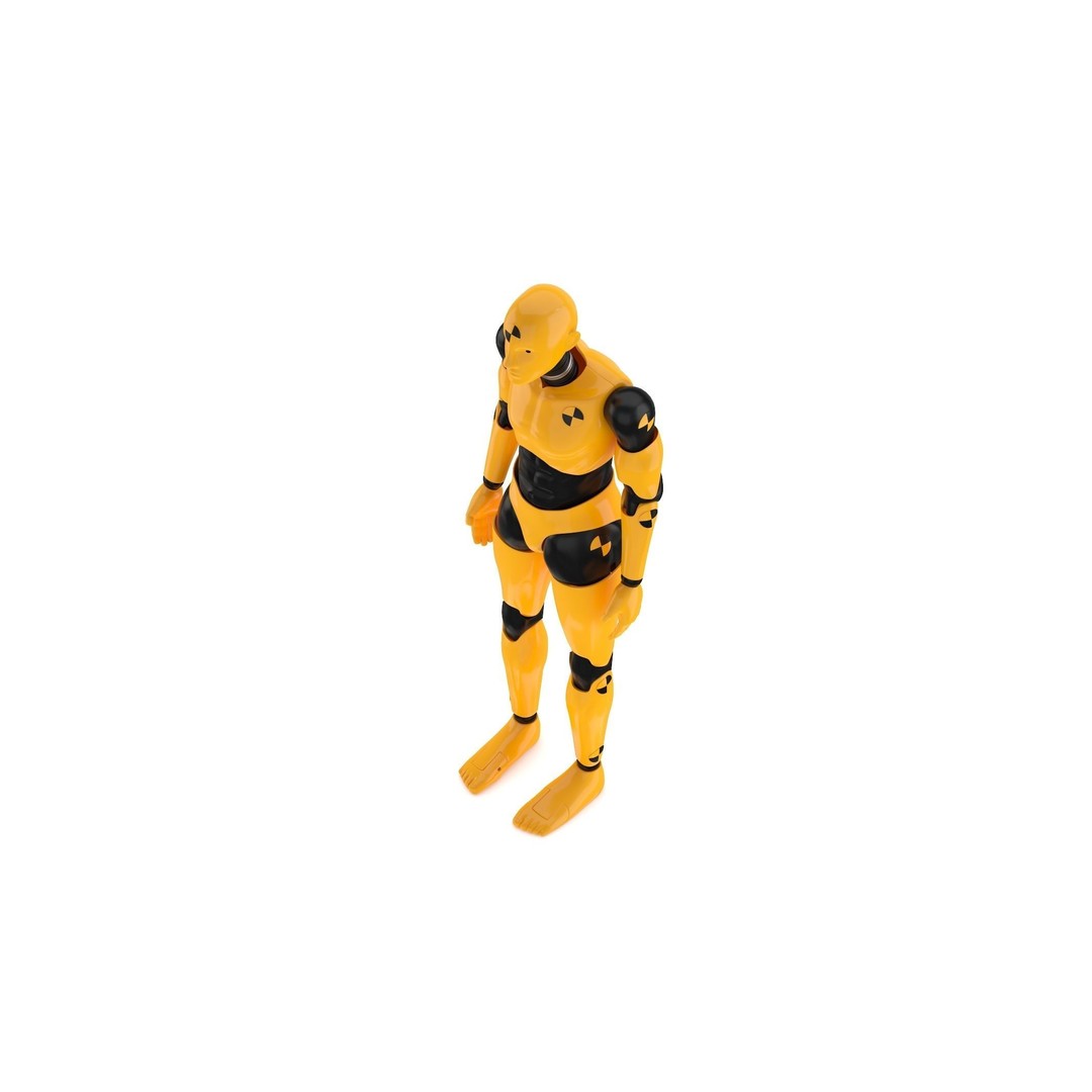 Crash Test Dummy 3D Model – High Quality Rigged Character for Animation - View 5