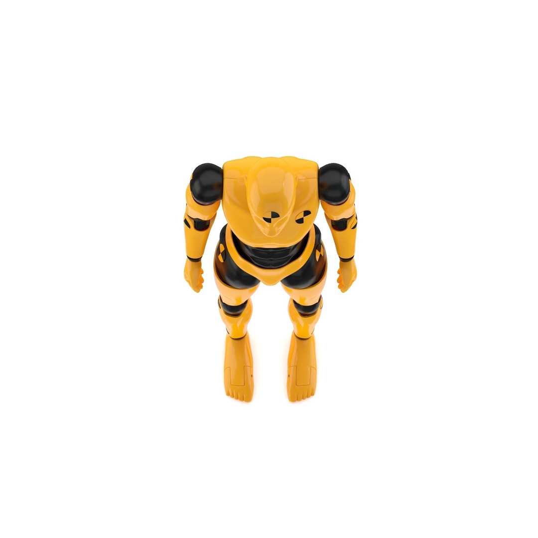 Crash Test Dummy 3D Model – High Quality Rigged Character for Animation - View 6