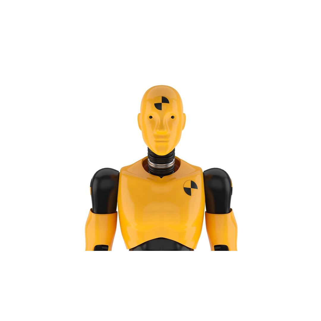 Crash Test Dummy 3D Model – High Quality Rigged Character for Animation - View 7