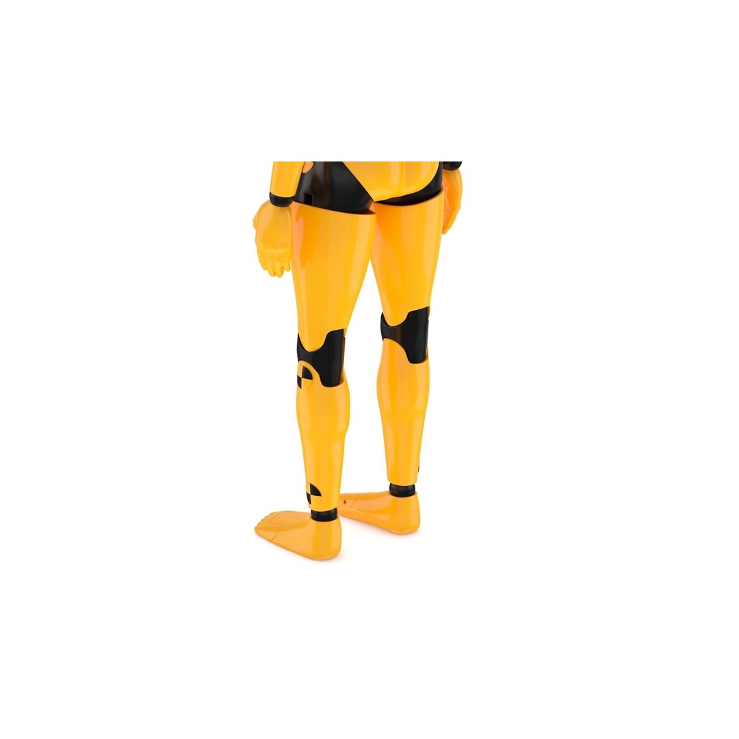 Crash Test Dummy 3D Model – High Quality Rigged Character for Animation - View 9