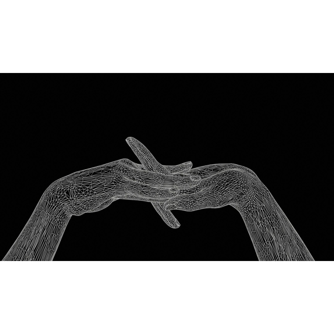 Male Duo Hands 3D Model – Low Poly Photogrammetry Asset, FBX - View 13