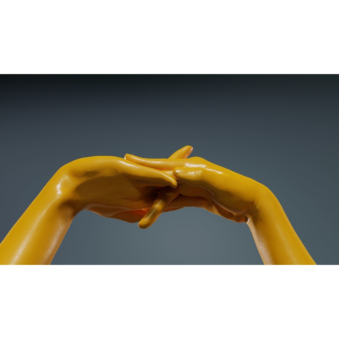 Male Duo Hands 3D Model – Low Poly Photogrammetry Asset, FBX - View 15