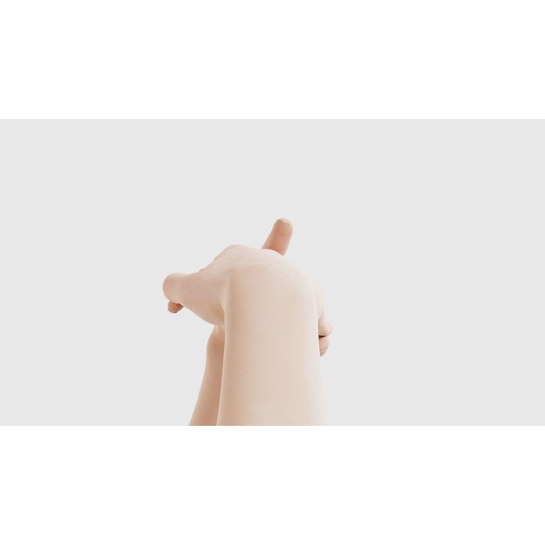 Male Duo Hands 3D Model – Low Poly Photogrammetry Asset, FBX - View 20