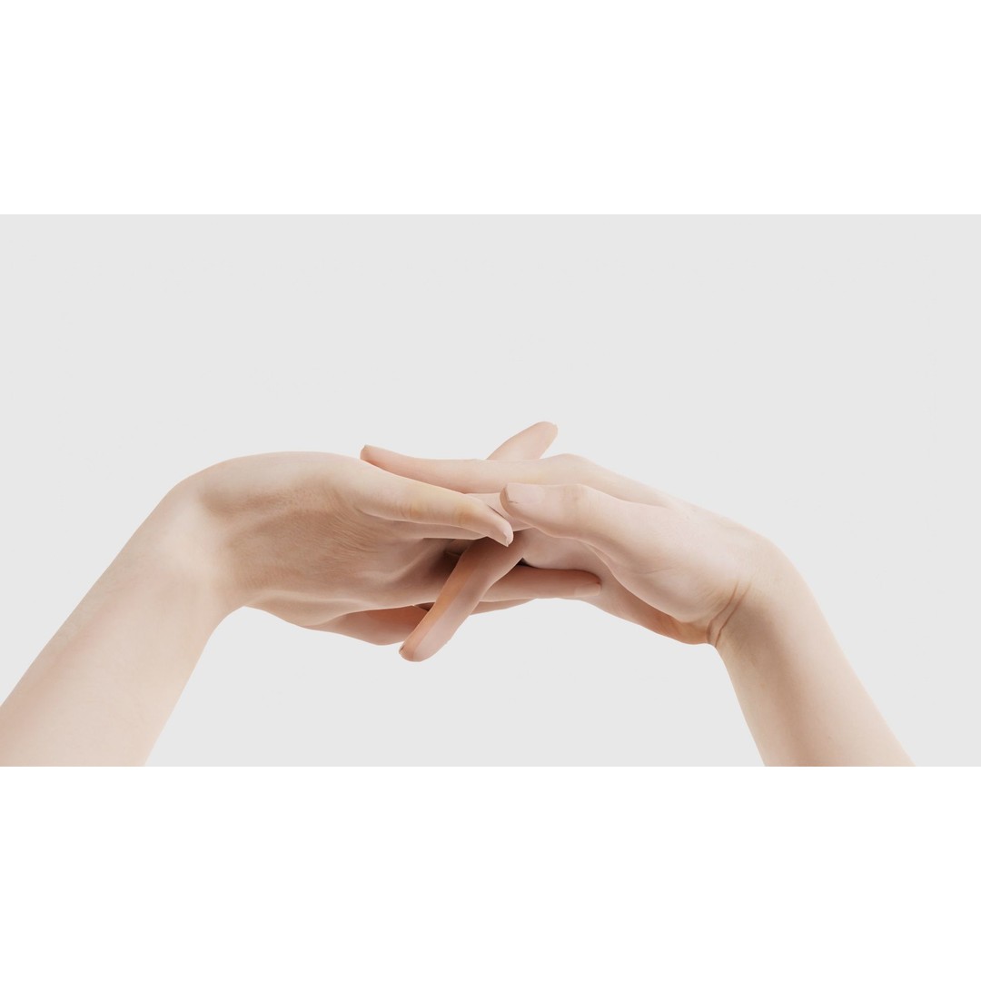 Male Duo Hands 3D Model – Low Poly Photogrammetry Asset, FBX - View 23