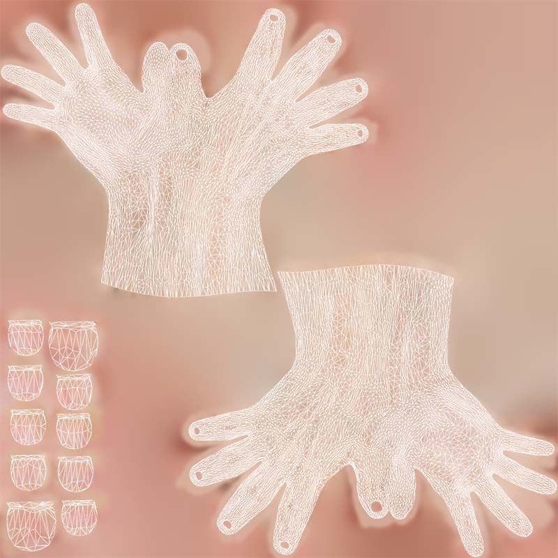 Duo Hands 005 3D Model – Low Poly Character with PBR Textures, FBX - View 16