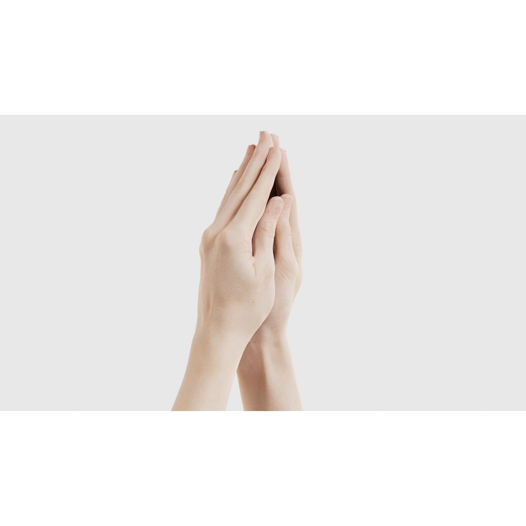 Duo Hands 005 3D Model – Low Poly Character with PBR Textures, FBX - View 17