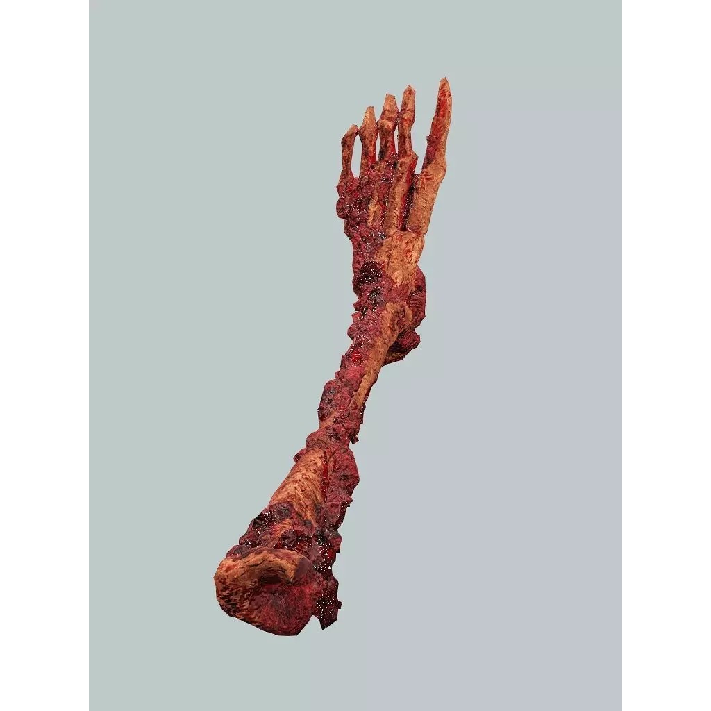 Human Corpses Pack 06 3D Model – Low Poly Horror Game Asset, FBX, OBJ - View 16