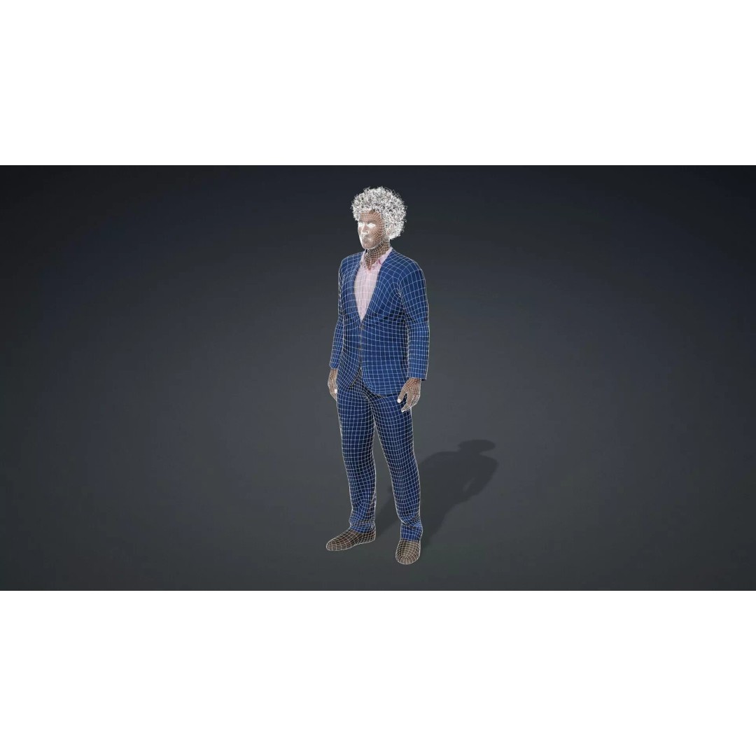 African Male Character 3D Model – Rigged Game-Ready Asset, FBX