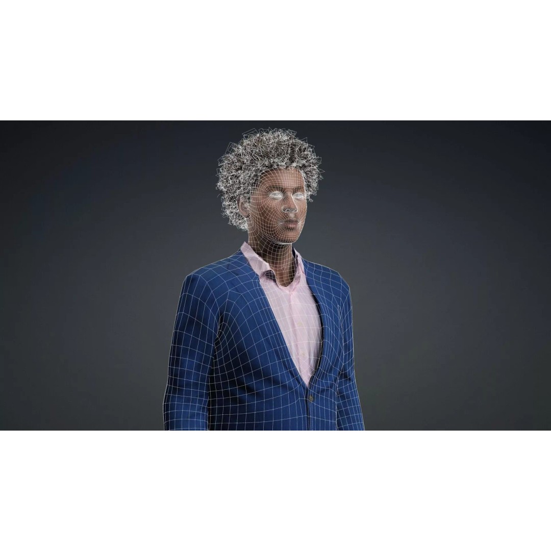 African Male Character 3D Model – Rigged Game-Ready Asset, FBX - View 19