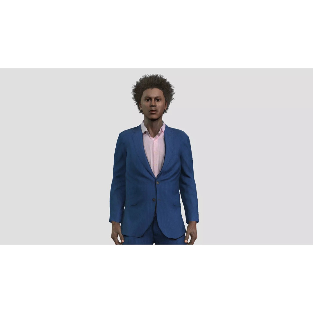 African Male Character 3D Model – Rigged Game-Ready Asset, FBX - View 2