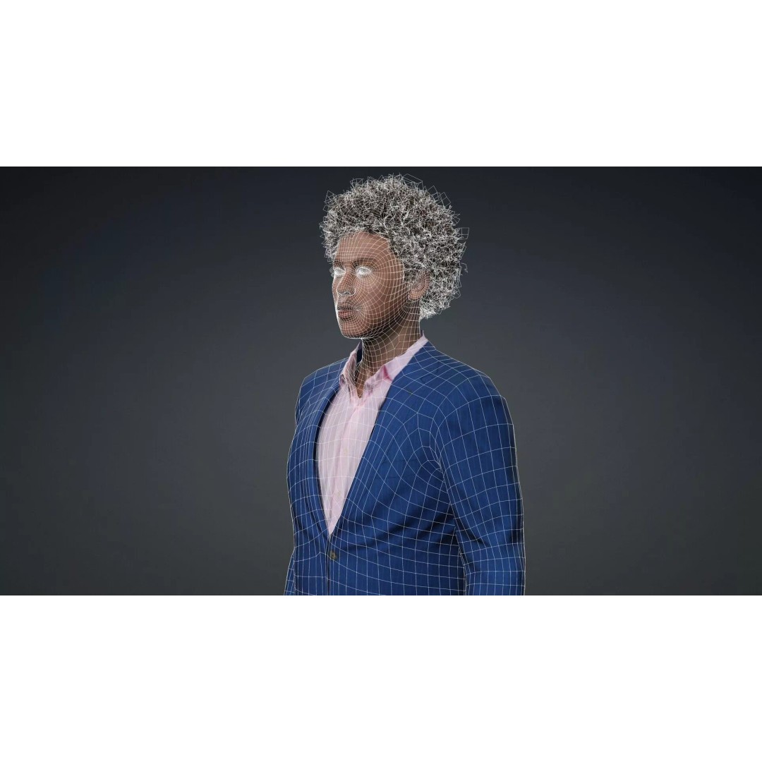African Male Character 3D Model – Rigged Game-Ready Asset, FBX - View 20