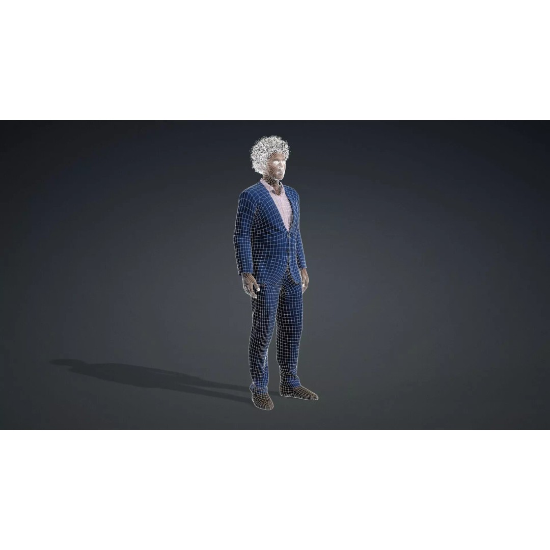African Male Character 3D Model – Rigged Game-Ready Asset, FBX - View 21