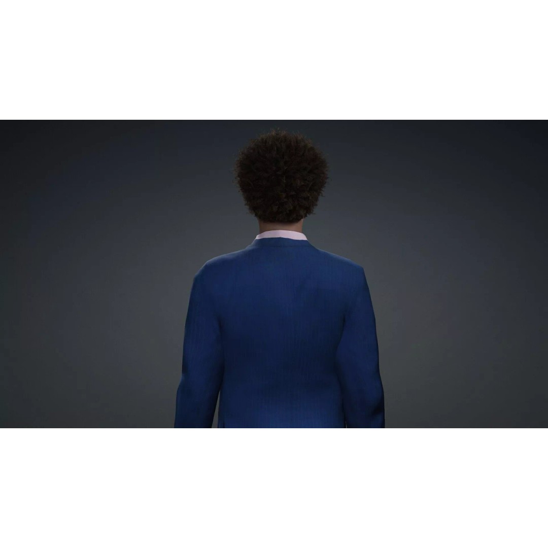 African Male Character 3D Model – Rigged Game-Ready Asset, FBX - View 7