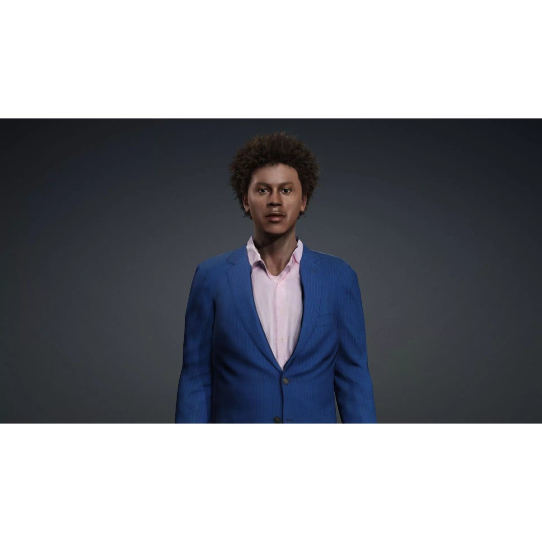 African Male Character 3D Model – Rigged Game-Ready Asset, FBX - View 8