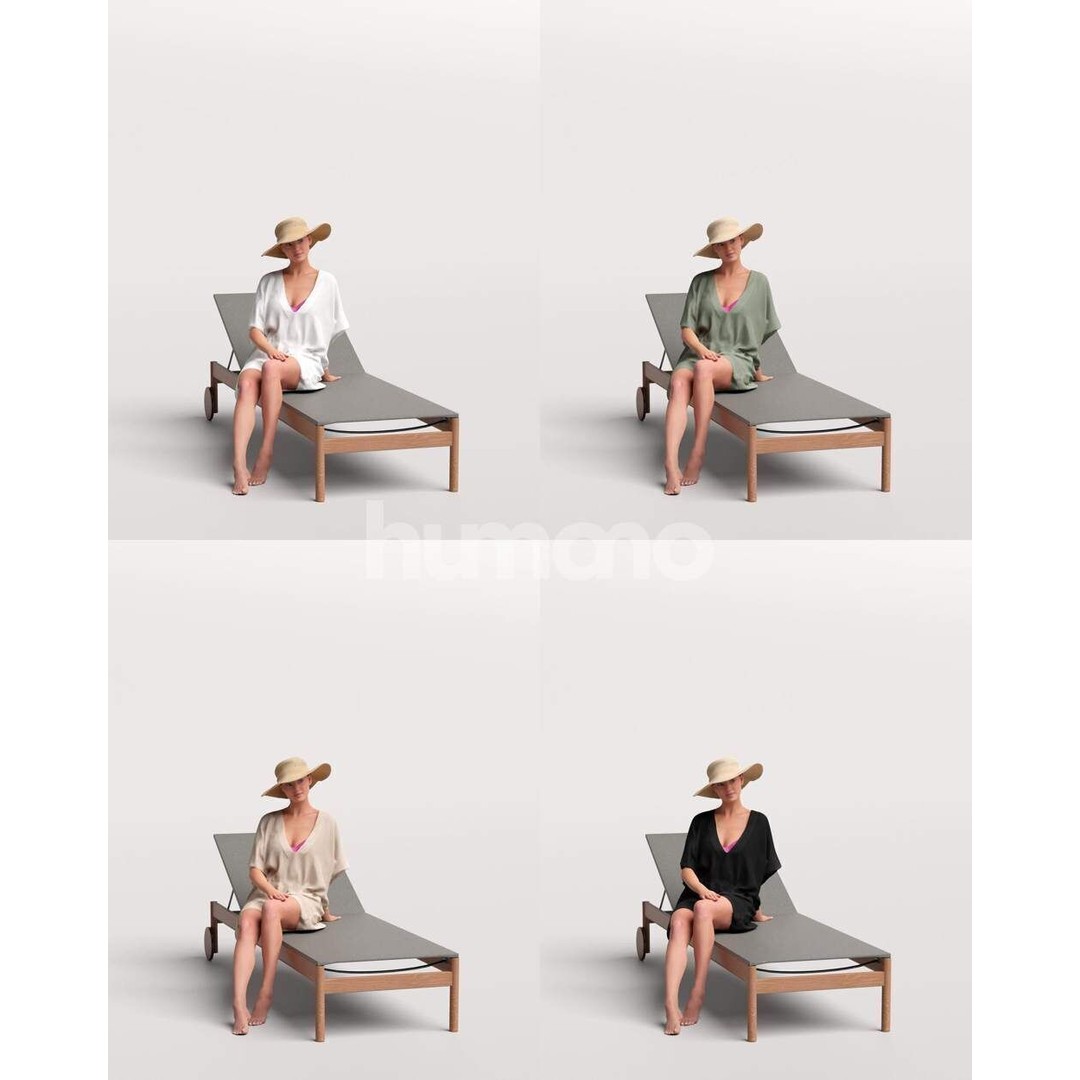 Luxury Pool 3D Model – Realistic Human Characters, PBR Textures - View 12
