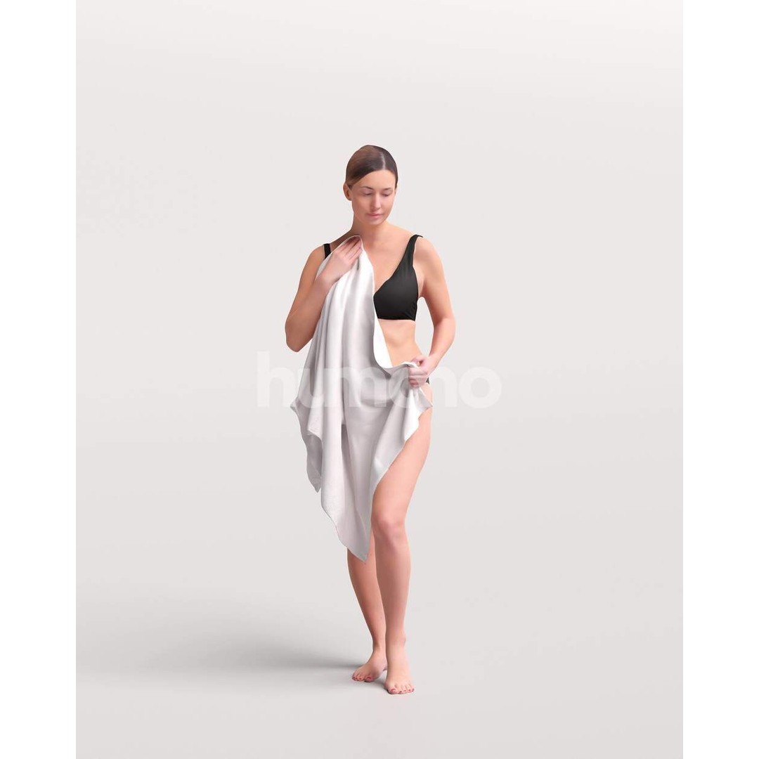 Luxury Pool 3D Model – Realistic Human Characters, PBR Textures - View 5