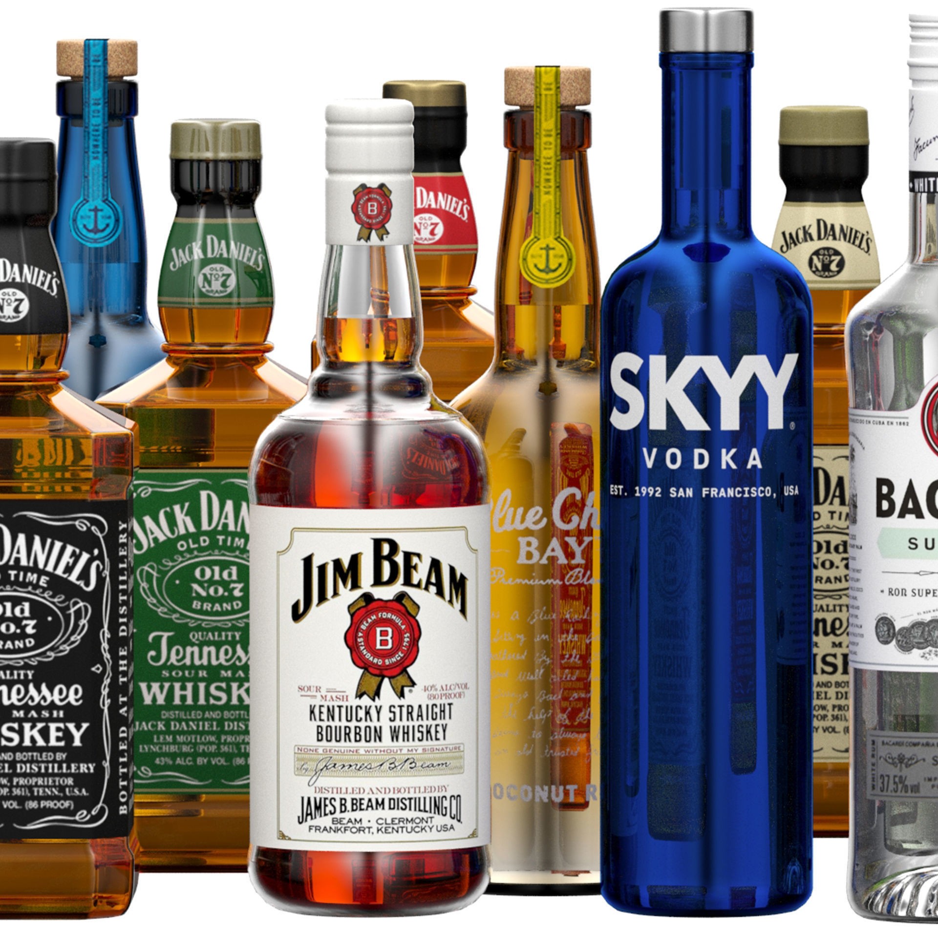 Bottles 11 - Game-Ready 3D Model - View 10