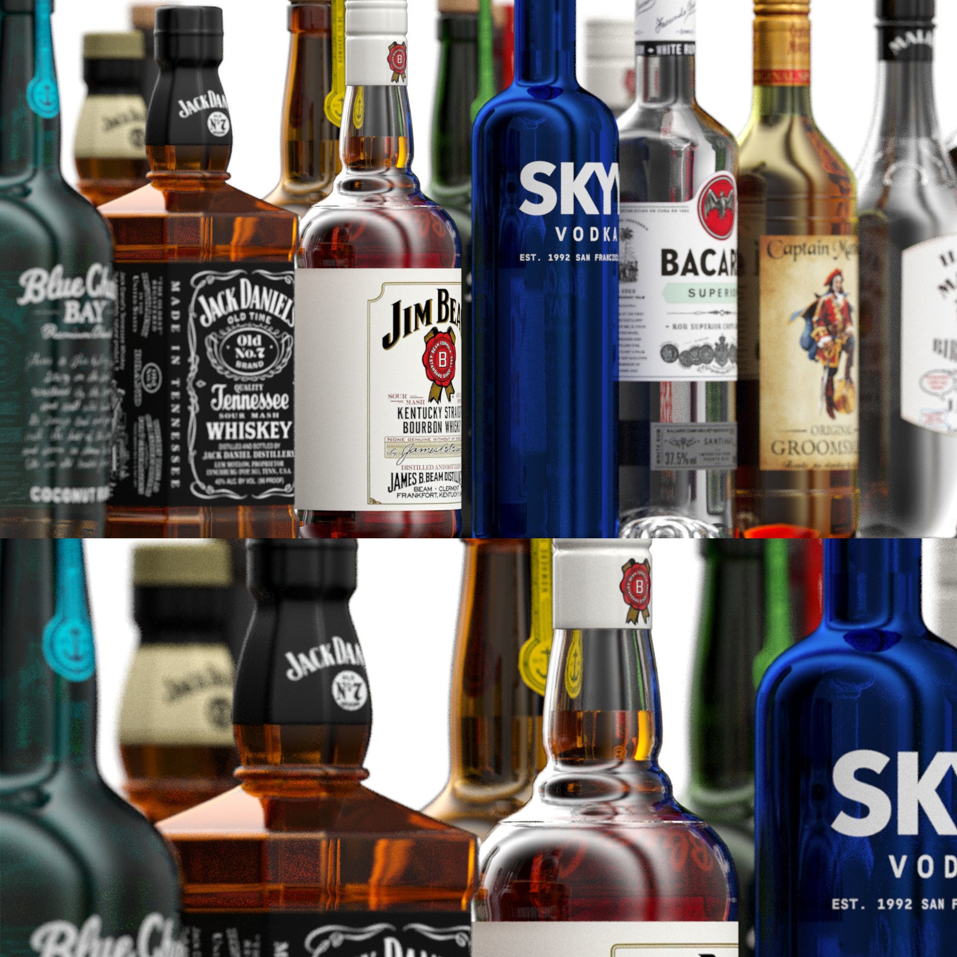 Bottles 11 - Game-Ready 3D Model - View 13
