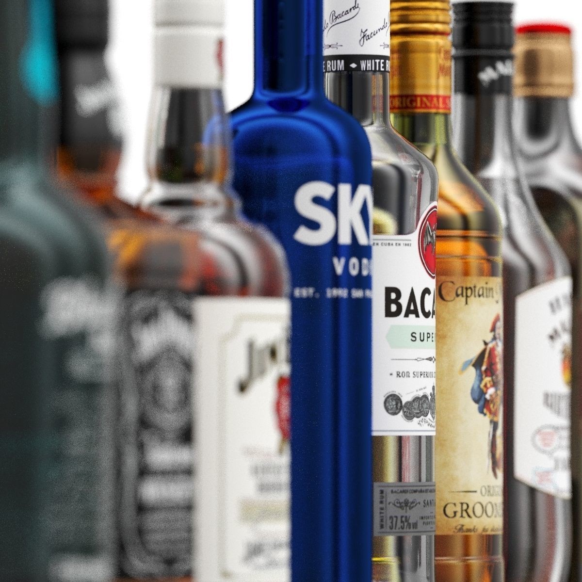 Bottles 11 - Game-Ready 3D Model - View 14