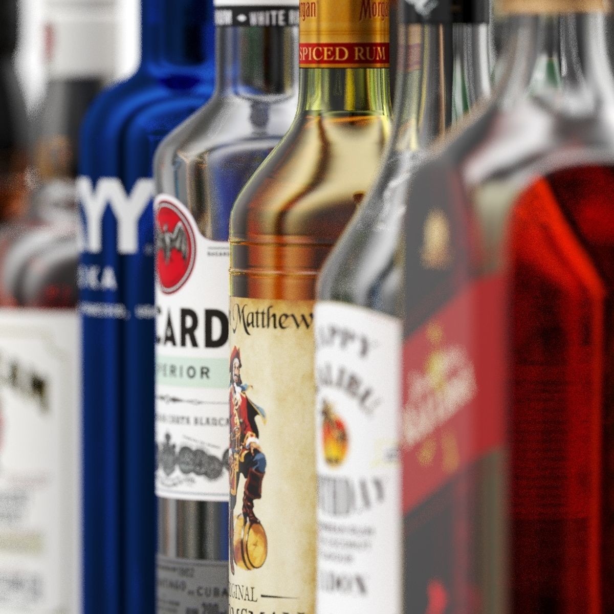 Bottles 11 - Game-Ready 3D Model - View 15