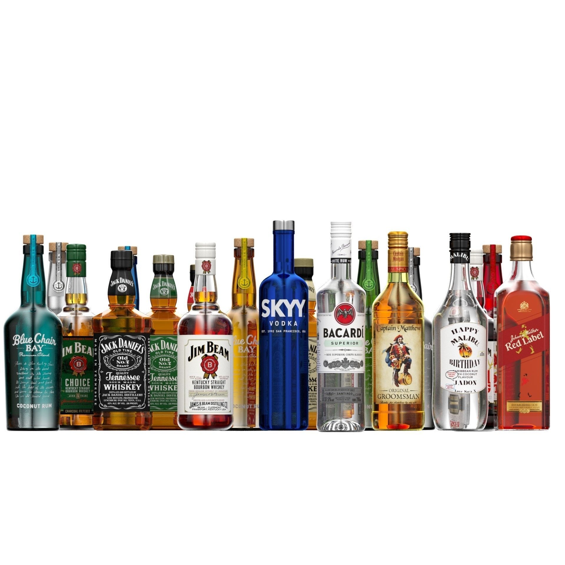 Bottles 11 - Game-Ready 3D Model - View 5