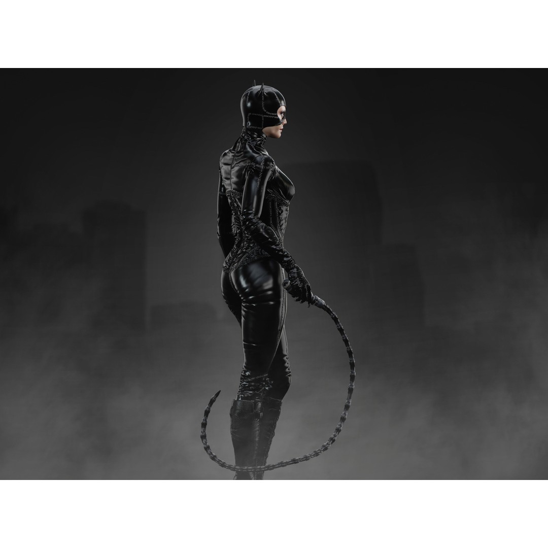 Catwoman 3D Model – Low Poly Rigged Character with PBR Textures - View 5