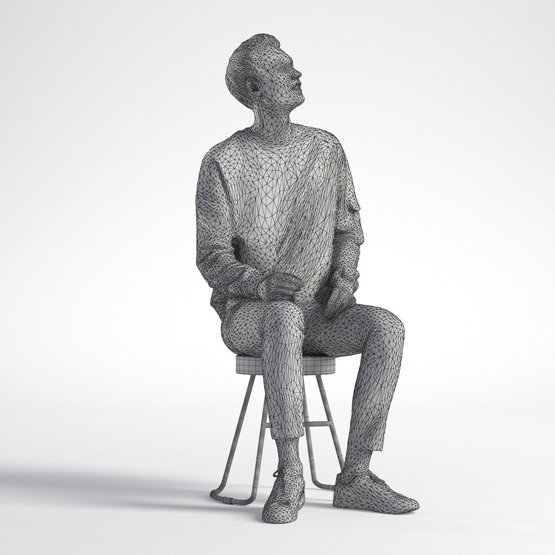 Casual Man 3D Model – Low Poly Character, FBX, Game Ready