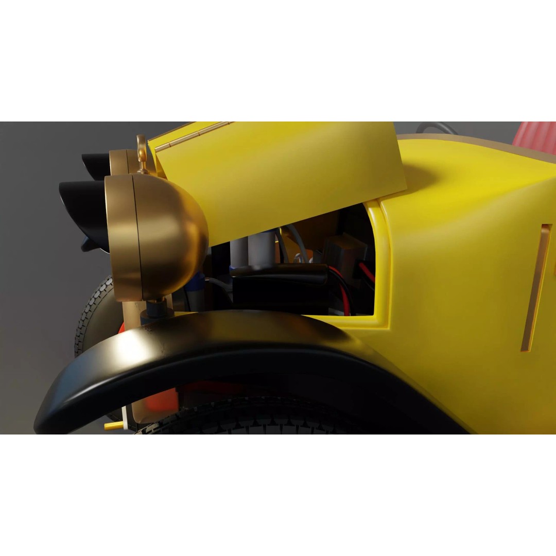 Brum Rig 3D Model – High Poly Car Rig with Blender Compatibility - View 16