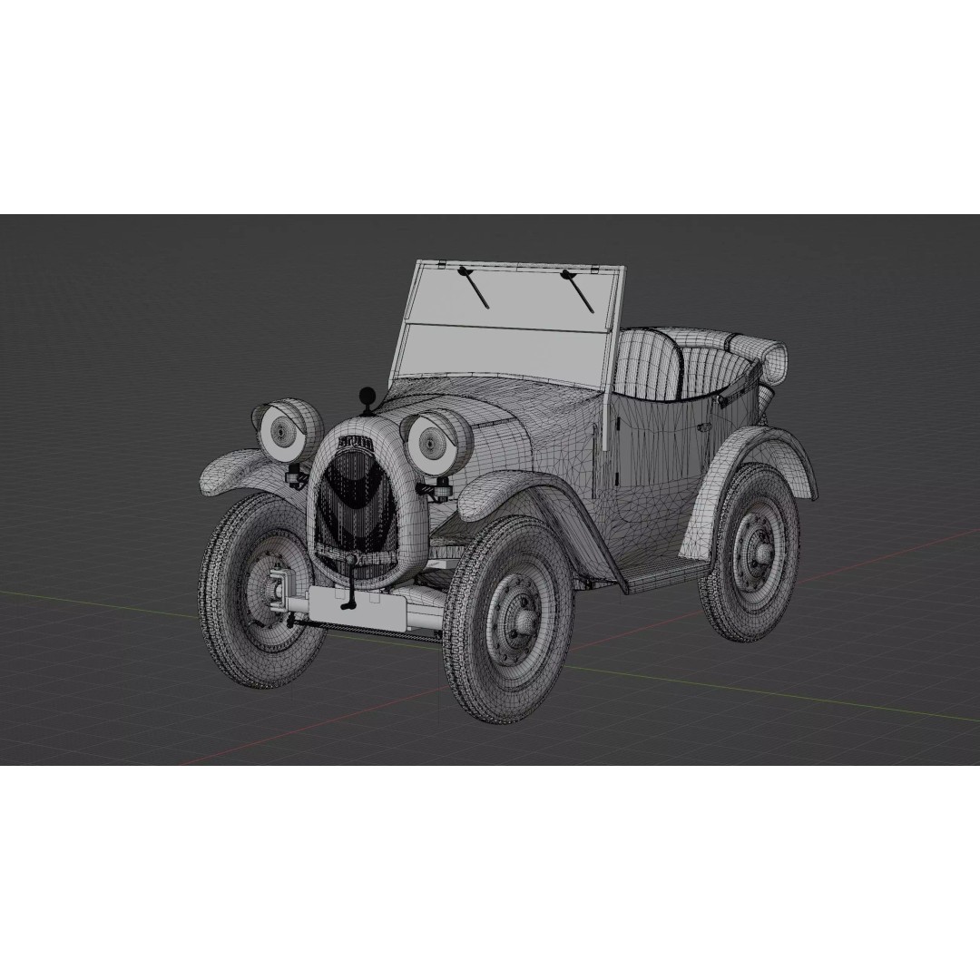 Brum Rig 3D Model – High Poly Car Rig with Blender Compatibility - View 22