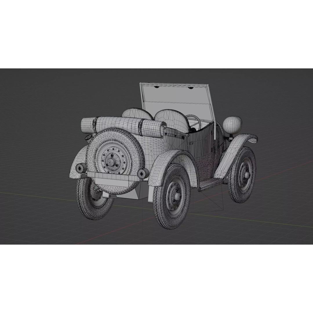 Brum Rig 3D Model – High Poly Car Rig with Blender Compatibility - View 23