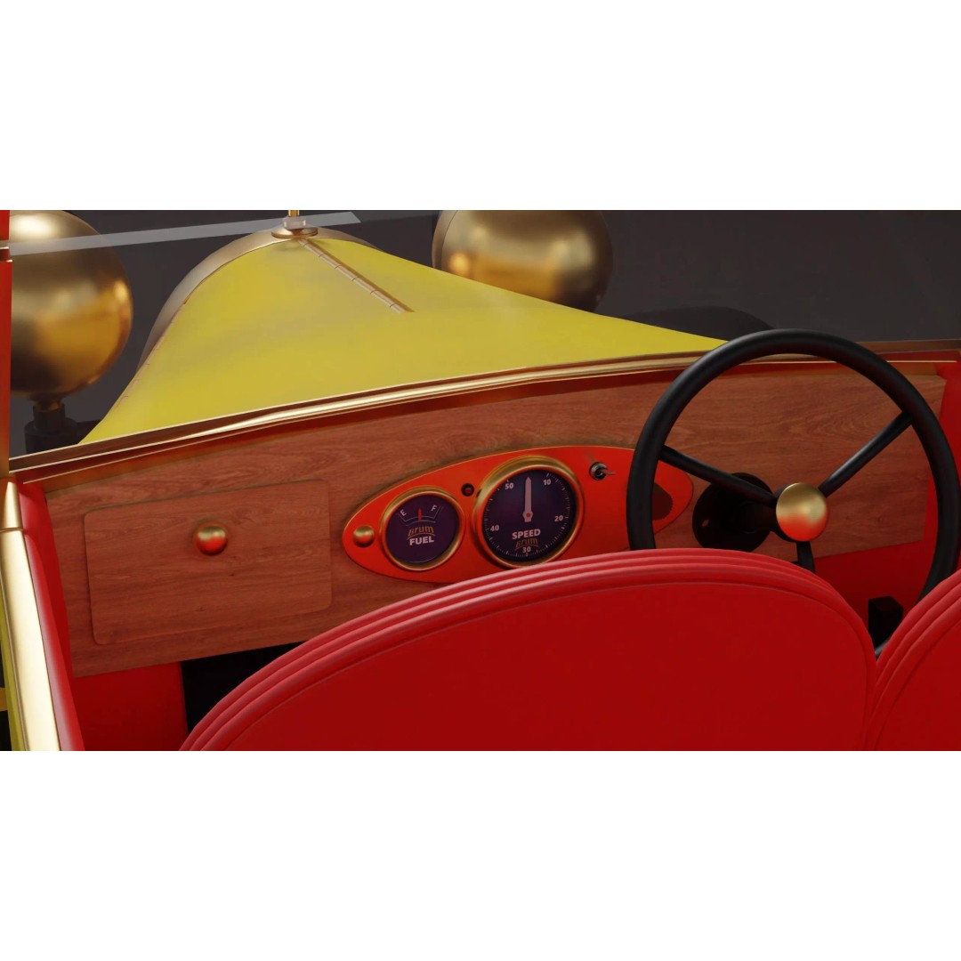 Brum Rig 3D Model – High Poly Car Rig with Blender Compatibility - View 5
