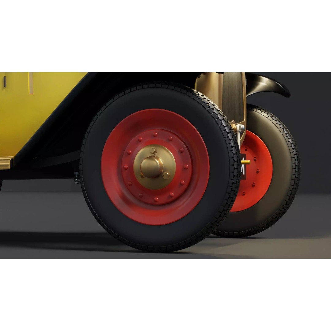 Brum Rig 3D Model – High Poly Car Rig with Blender Compatibility - View 9