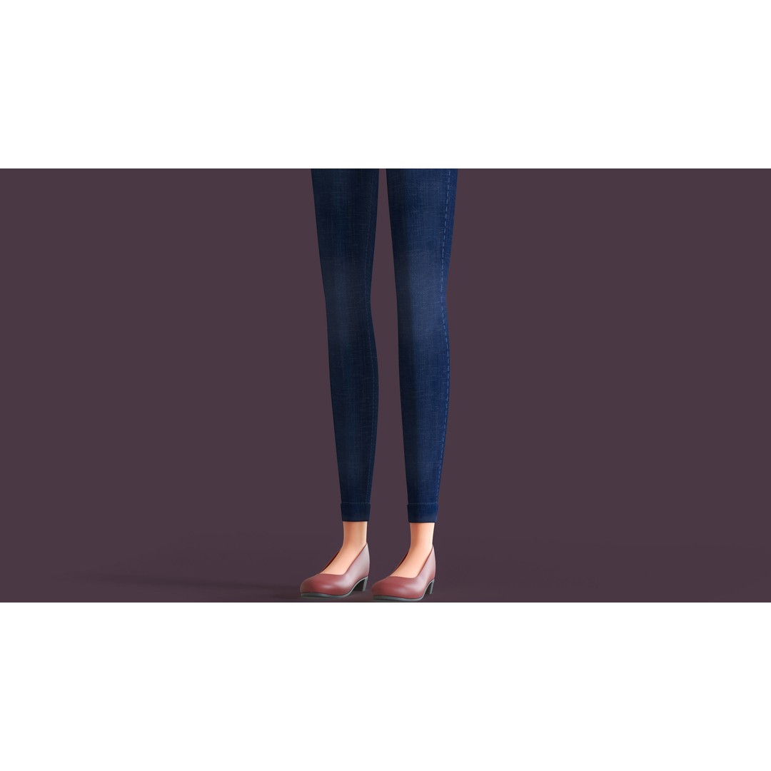 Cartoon Family 3D Model – Low Poly Rigged Characters for Animation - View 10