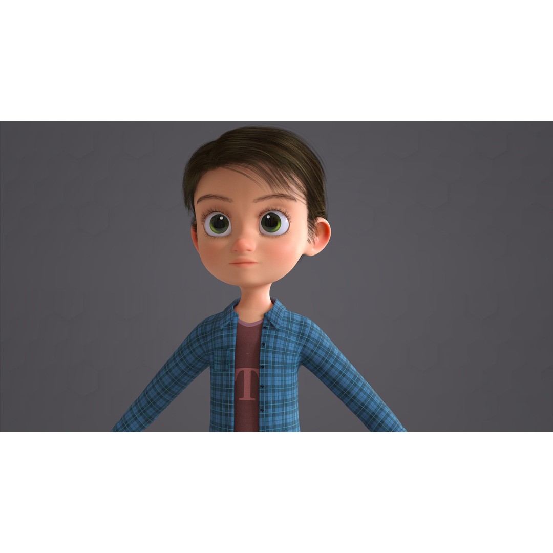 Cartoon Family 3D Model – Low Poly Rigged Characters for Animation - View 43
