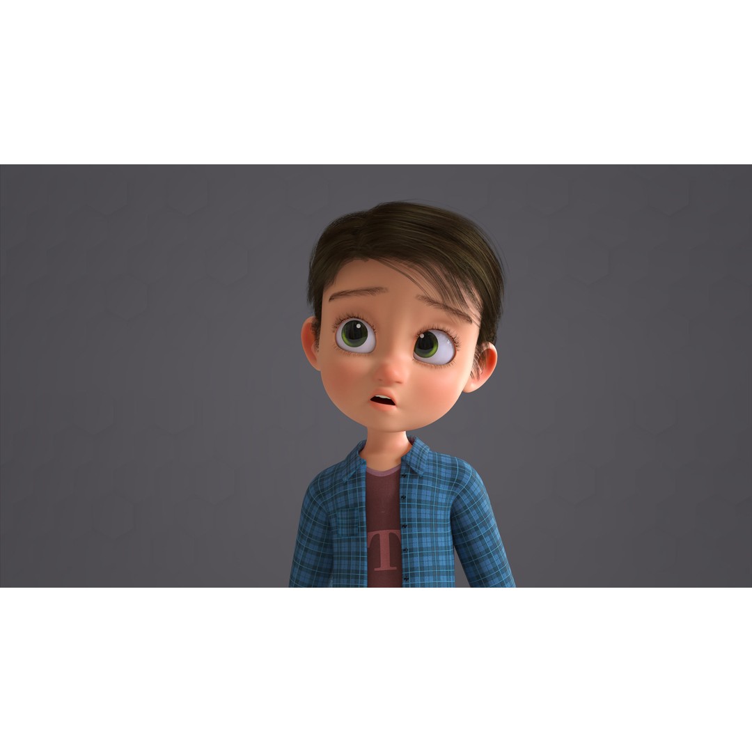 Cartoon Family 3D Model – Low Poly Rigged Characters for Animation - View 51