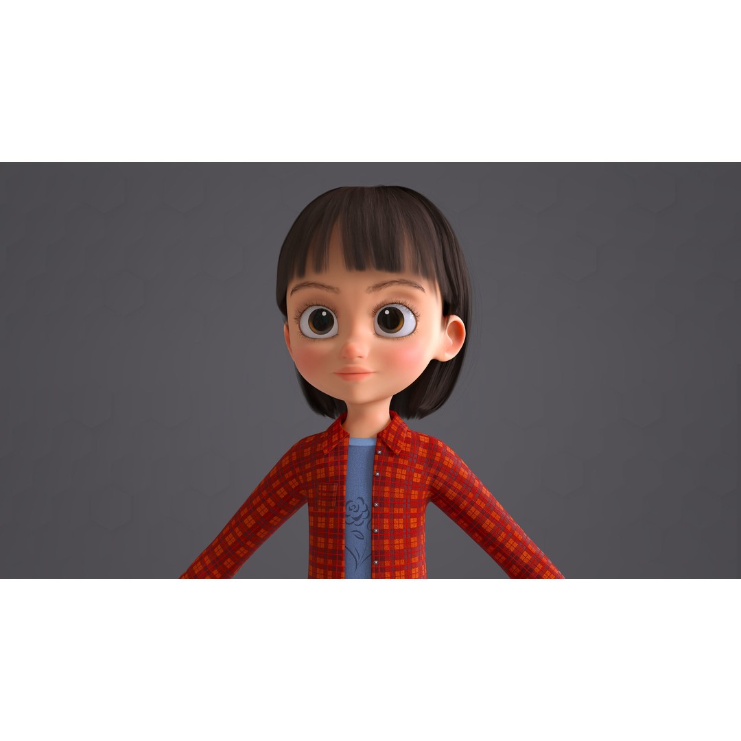Cartoon Family 3D Model – Low Poly Rigged Characters for Animation - View 56