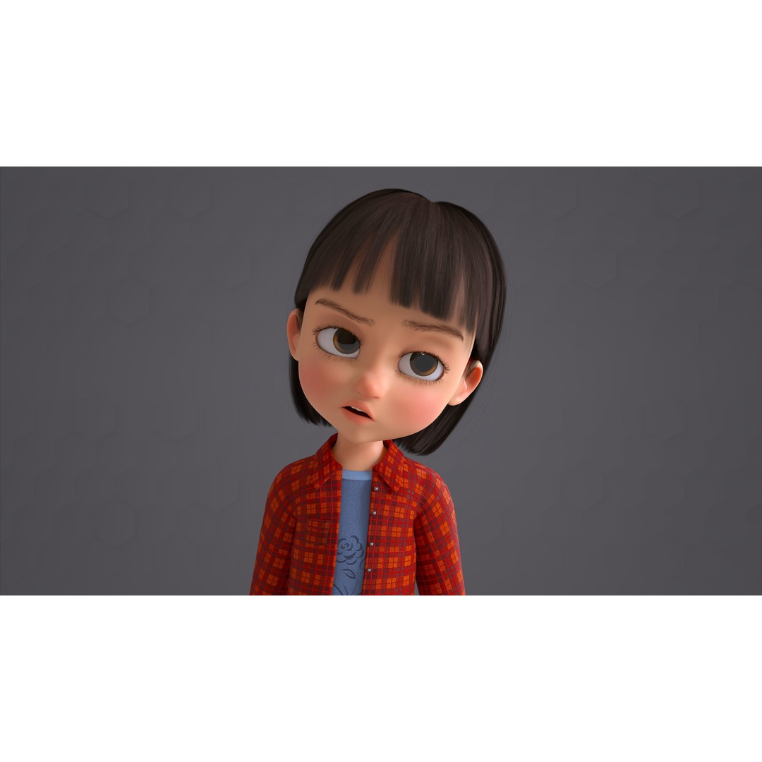 Cartoon Family 3D Model – Low Poly Rigged Characters for Animation - View 63