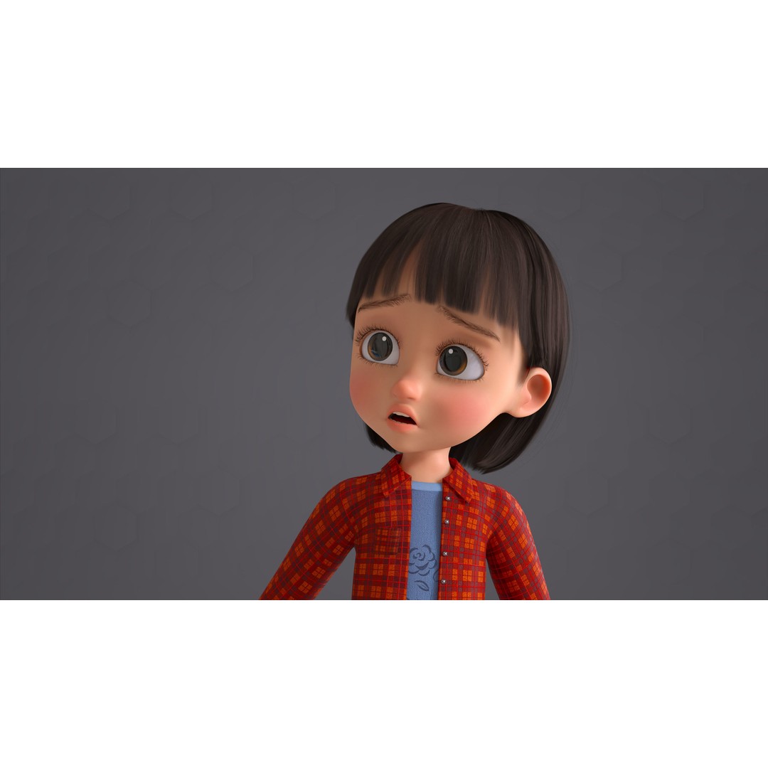 Cartoon Family 3D Model – Low Poly Rigged Characters for Animation - View 64